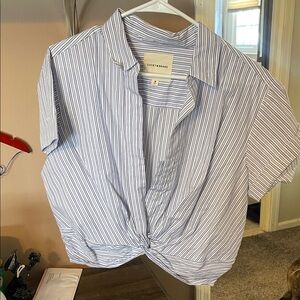 Lucky Brand twist front collared shirt